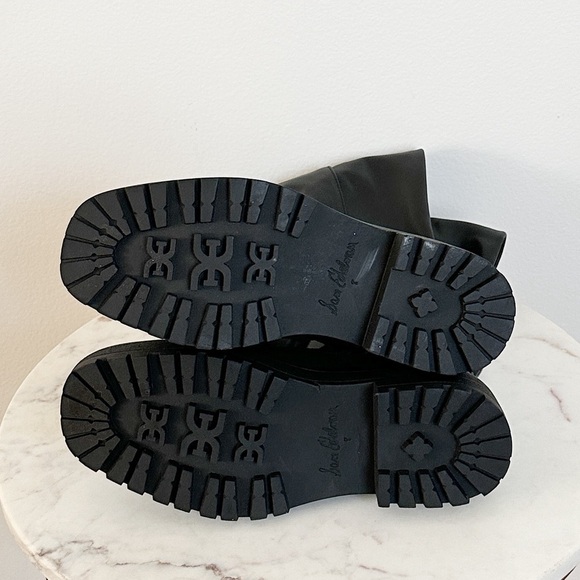 NEW Sam Edelman Lerue Lug Sole Faux Leather High Shaft Boot Size 8 - Picture 14 of 14